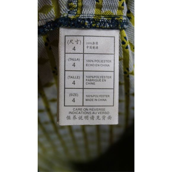 Leon Max Women’s Limited Edition Sz 4 Navy Retro Geometric Retro Sheath Dress - Picture 9 of 11